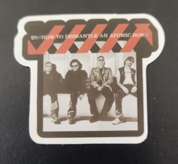 Sticker (abtibild) U2 How to Dismantle An Atomic Bomb (JBG)