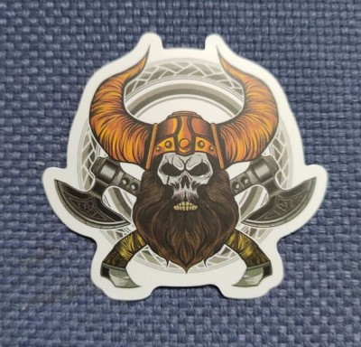 Sticker (abtibild) Viking - Beard Warrior (JBG)
