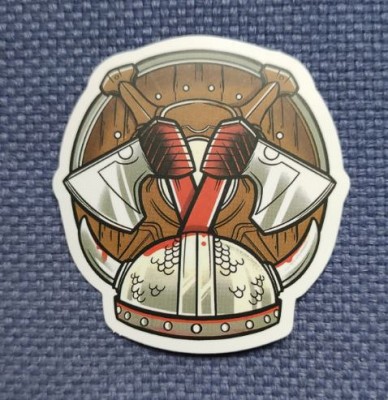Sticker (abtibild) Viking -  Helmet Color (JBG)