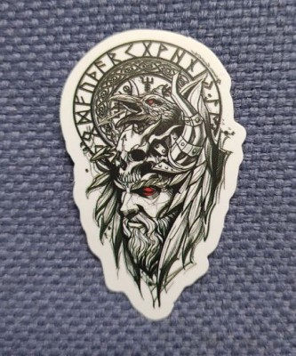 Sticker (abtibild) Viking -  Odin Runic (JBG)