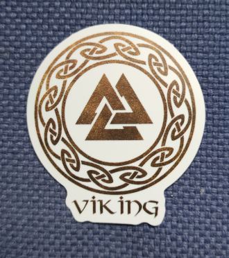 Sticker (abtibild) Viking - Valknut Auriu (JBG)