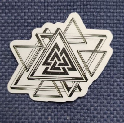 Sticker (abtibild) Viking - Valknut Triangles (JBG)