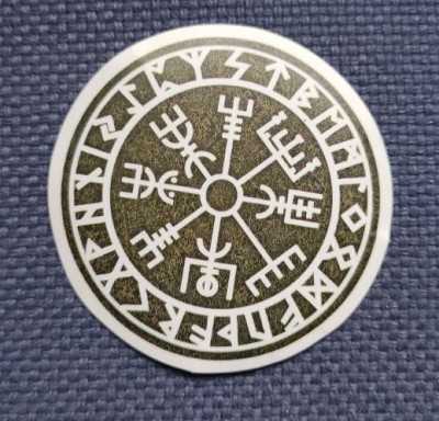 Sticker (abtibild) Viking - Vegvisir Stone (JBG)
