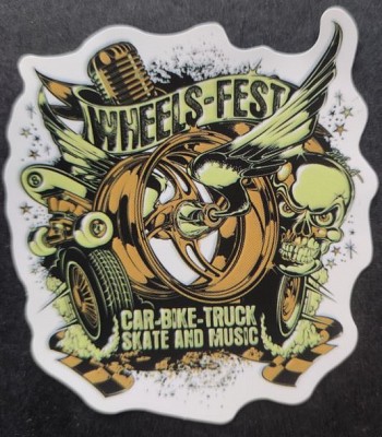 Sticker (abtibild) Wheels-Fest (JBG)