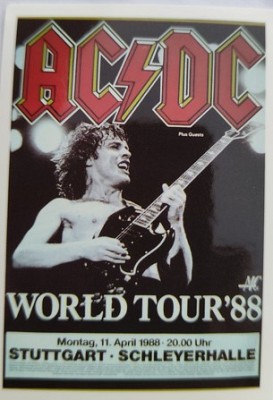 Sticker-afis AC/DC World Tour