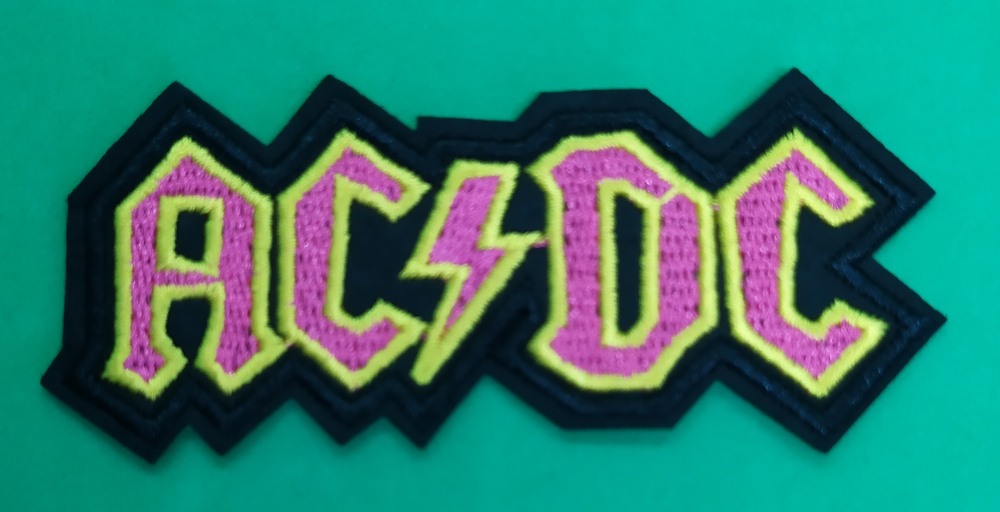 Patch AC/DC Pink Logo (patch decupat) (JBG) - Bestial.ro