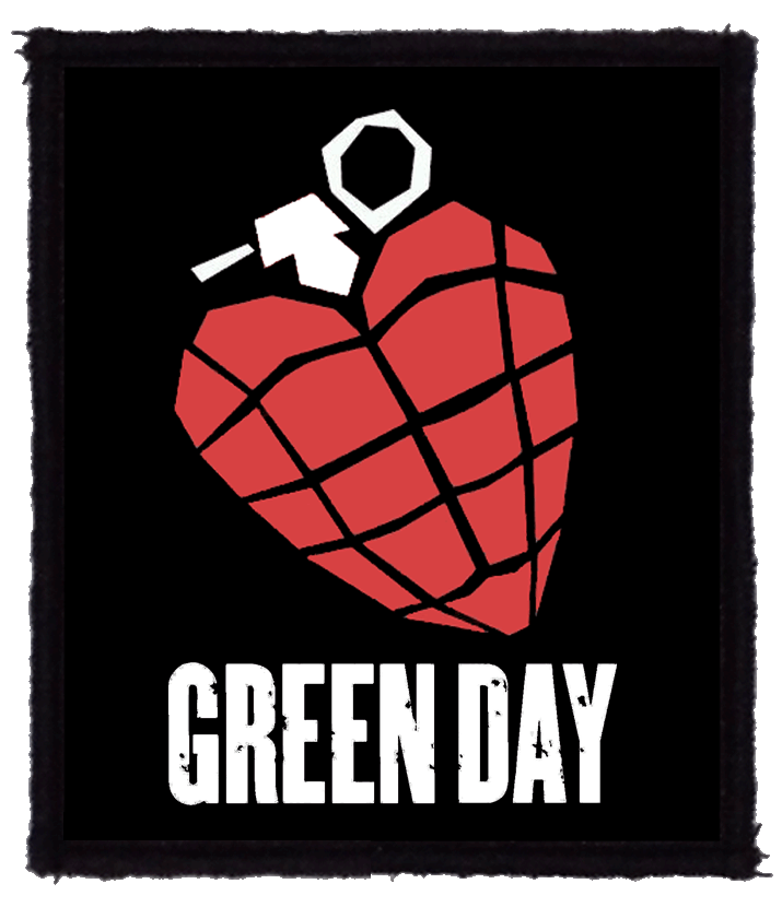 Patch Green Day Heart Grenade (HBG) - Bestial.ro