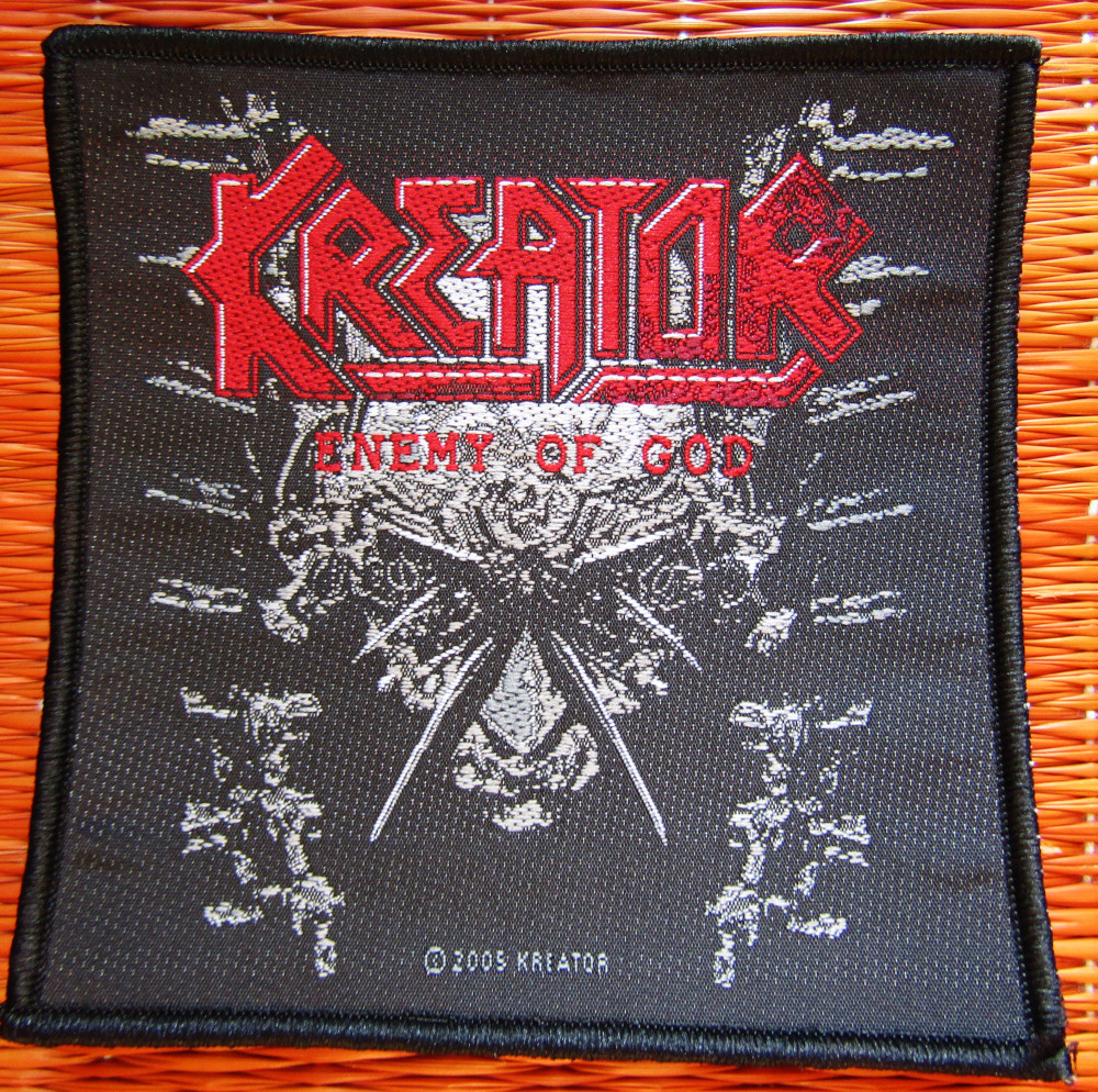 KREATOR RÜCKENAUFNÄHER/BACKPATCH # 3 ENEMY OF GOD