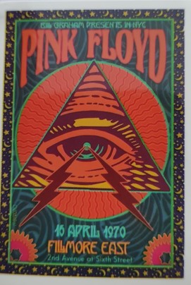 Sticker-afis PINK FLOYD Fillmore East - Bestial.ro
